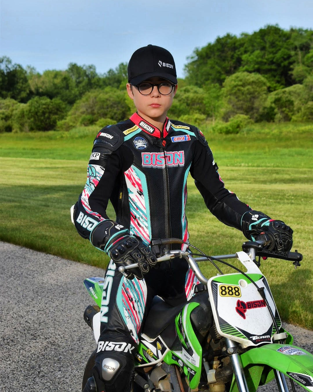 Bison Thor.1 Youth Custom Motorcycle Racing Suit