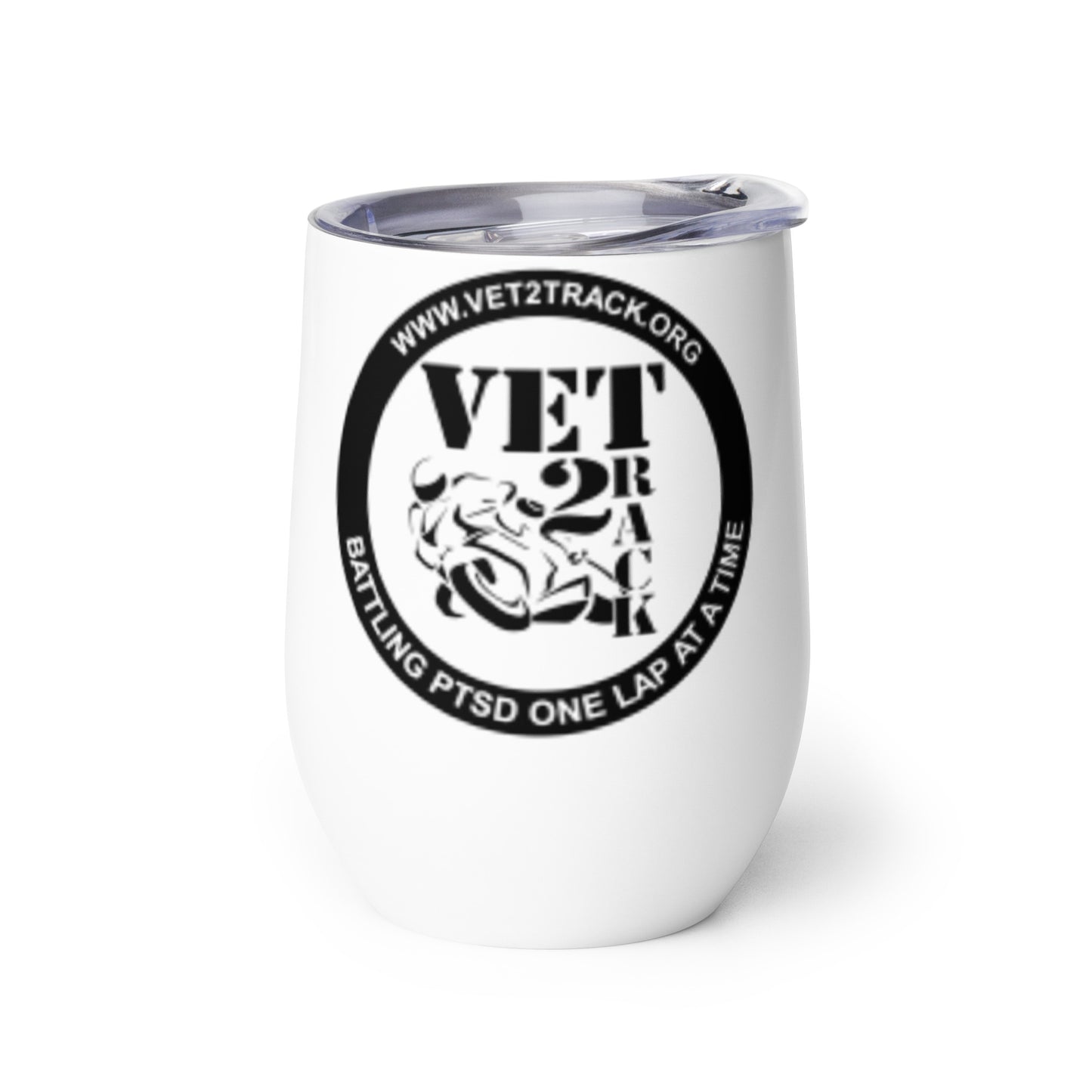 12oz Vet2Track Wine tumbler